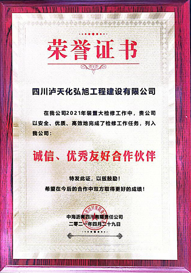 誠(chéng)信、優(yōu)秀友好合作伙伴(圖1)